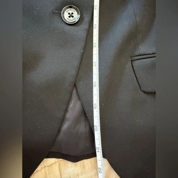 Express Women's Classic Black Suit Jacket - Picture 9 of 9